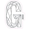 Autocolant Gyeon G Sticker Silver (400 mm x 254,8 mm)