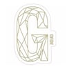 Autocolant Gyeon G Sticker Gold (200 mm x 131,3 mm)