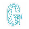Autocolant Gyeon G Sticker Blue (200 mm x 131,3 mm)
