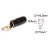 Papuc pentru cablu ACV 30.4700-23 (1 buc) negru