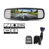 Ecran AHD 7" în oglindă, cu suport și bază pentru sticlă TFT MIRROR7 AHD