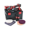 Polizor de lustruire acu-rotativ într-un set FLEX PE 150 18.0-EC/5.0 P-Set