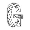 Autocolant Gyeon G Sticker Black (200 mm x 131,3 mm)