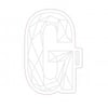 Autocolant Gyeon G Sticker White (100 mm x 65,6 mm)