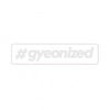 Autocolant Gyeon #gyeonized Sticker White (17,9 mm x 100 mm)