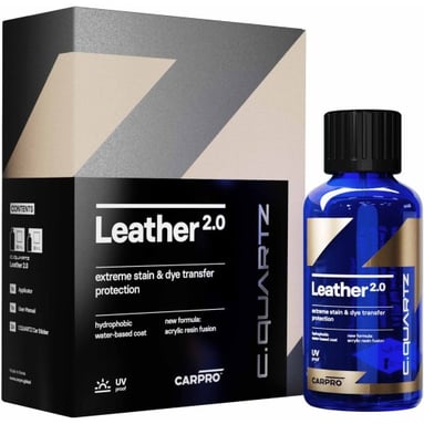 Protecție ceramică pentru piele CarPro CQuartz Leather 2.0 (100 ml)