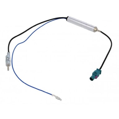 Adaptor de antenă phantom VW / Audi / Seat / Škoda / Peugeot / Fiat / Mercedes FAKRA -> DIN