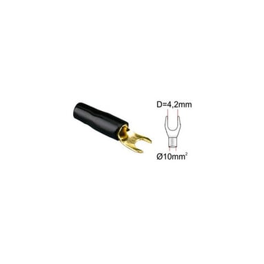 Papuc tip furcă ACV 30.4410-03 (1 buc) negru