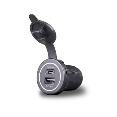 Încărcător USB-A și USB-C încorporat, QC3.0, PD 3.0 MY1298