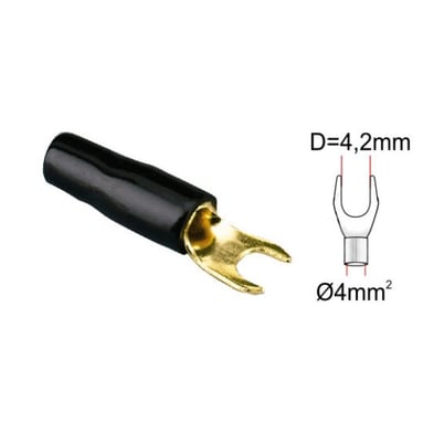 Papuc tip furcă ACV 30.4440-03 (1 buc) negru