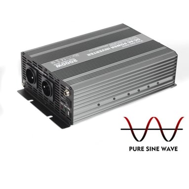 Convertor de tensiune sinusoidală de la 12V la 230V, USB, 2000W - CAR2000-S
