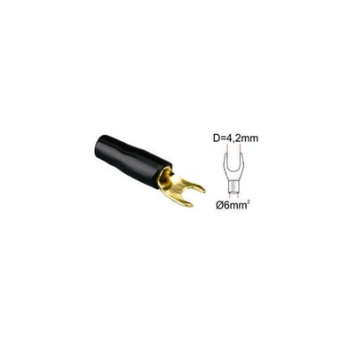 Papuc tip furcă ACV 30.4460-03 (1 buc) negru