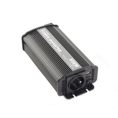Convertor de tensiune de la 24V la 230V + USB, 600W - CAR600-24V