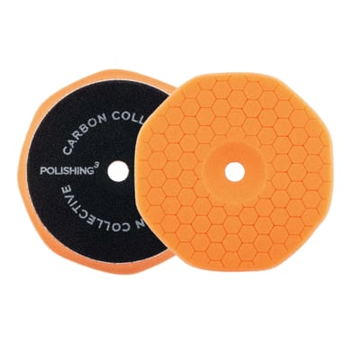 Carbon Collective HEX Foam Polishing Pad (Polishing 3 - Orange) - 5″ (125 mm)