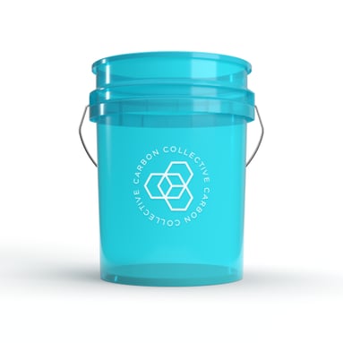 Carbon Collective Clear Teal Detailing Bucket (20 l)