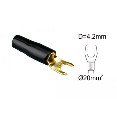 Papuc tip furcă ACV 30.4420-03 (1 buc) negru