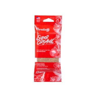 Odorizant de cameră Paradise Air Super Organic, bloc de in, parfum de cireșe