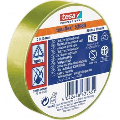 Banda izolatoare Tesa 53988 PVC 19/20 galben