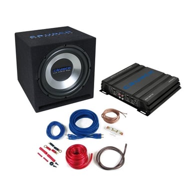 Set subwoofer și amplificator Crunch CBP500