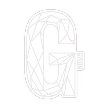 Autocolant Gyeon G Sticker White (200 mm x 131,3 mm)