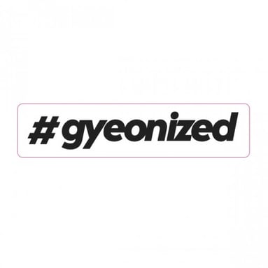 Autocolant Gyeon #gyeonized Sticker Black (17,9 mm x 100 mm)