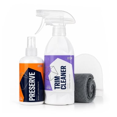 Set de cosmetice auto pentru curatarea si intretinerea materialelor plastice interioare