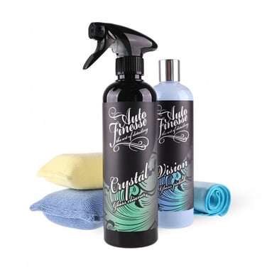Set de cosmetice auto pentru curatarea si lustruirea sticlei Auto Finesse