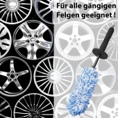 Perie ingenioasă pentru jante de aluminiu CARMODO Premium Felgenbürste incl. Wechselbezug