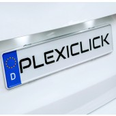 Plexiclick - suport transparent pentru plăcuță de înmatriculare maghiară
