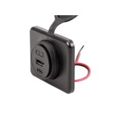 Încărcător USB-A și USB-C încorporat, 5V, 4,2A MY1288