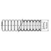 Furtun flexibil - gât de găină 6,8/10 mm - rolă