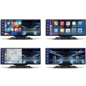 Steelmate L07 ecran10” Apple CarPlay AndroidAuto oglindire, 2K+FHD DVR