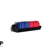 Suport pentru discuri de lustruit Poka Premium Shelf pentru depozitarea discurilor de lustruit - de la 83 mm la 165 mm (40 cm) LITE