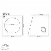 Dulap închis Basser COM12 Black