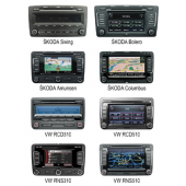 Intrare AUX pentru radio auto VW / Škoda / Seat