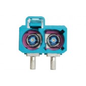 Conector antenă dublu FAKRA mamă 90° 295641