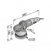 Polizor excentric din setul XCE 10-8 125 P-Set