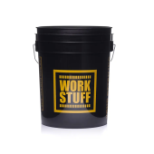 Găleată de detailing cu sită Work Stuff Detailing Bucket Grey Wheels + Separator Black