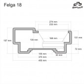 Incintă OEM Basser 10" pentru roata de rezervă de 18"