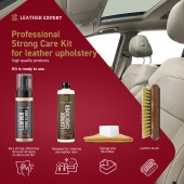 Set de cosmetice auto pentru piele Leather Expert - Leather Strong Care Kit