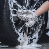 Mănușă de spălare a roților Purestar Double Twist din microfibră