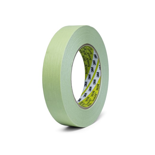 Bandă de mascare rezistentă la apă 3M 3030 verde, dimensiune 25 mm x 50 m