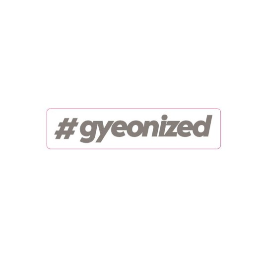 Autocolant Gyeon #gyeonized Sticker Silver (17,9 mm x 100 mm)