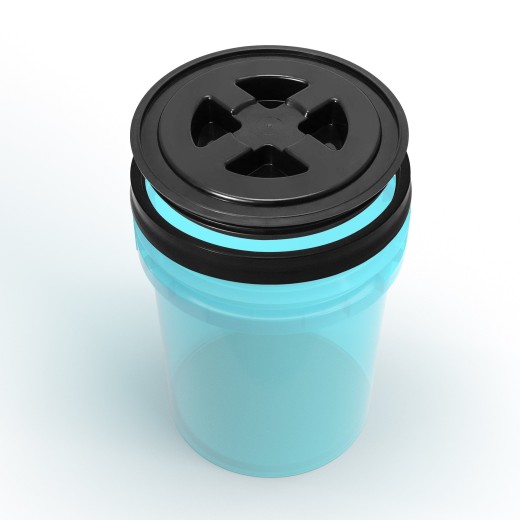 Capac Carbon Collective Gamma Seal Bucket Lid - Black