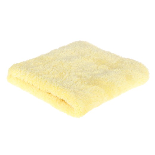 Prosop din microfibră Purestar Plush Light Buffing Prosop galben
