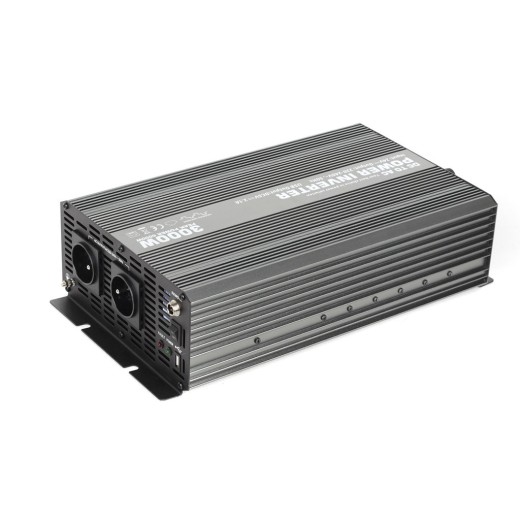 Convertor de tensiune de la 24V la 230V + USB, 3000W - CAR3000-24V