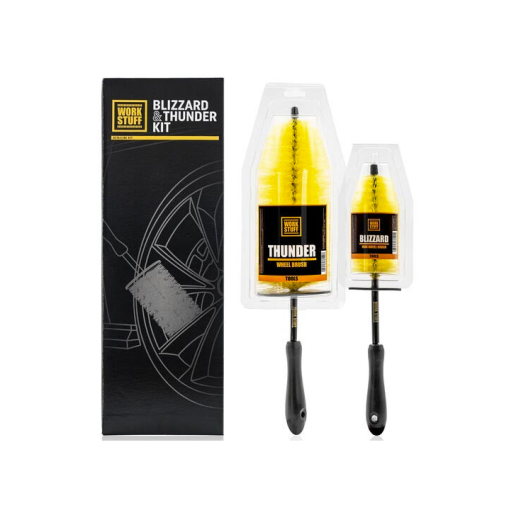 Set de perii pentru jante din aluminiu Work Stuff Blizzard & Thunder Kit