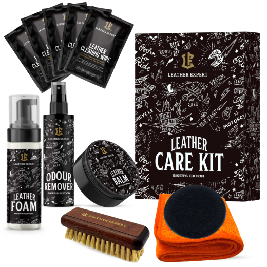 Leather Expert - Kit de îngrijire a pielii Ediția motociclistului