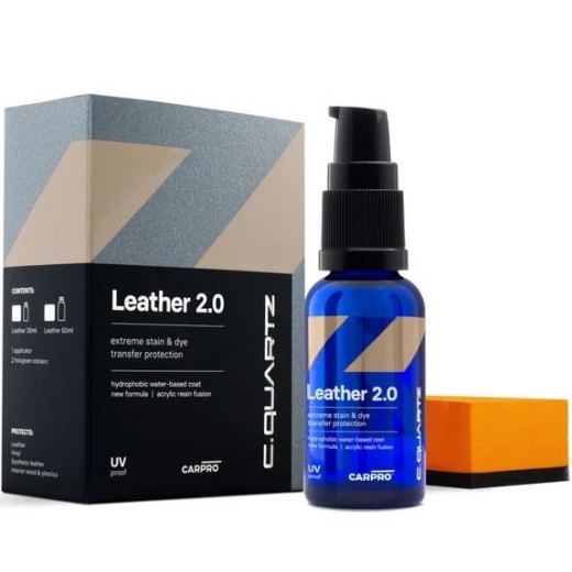 Protecție ceramică pentru piele CarPro CQuartz Leather 2.0 (30 ml)