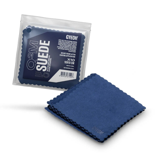 Lavete de aplicare din microfibră Gyeon Q2M Suede EVO, pachet de 10 bucăți (10 x 10 cm)